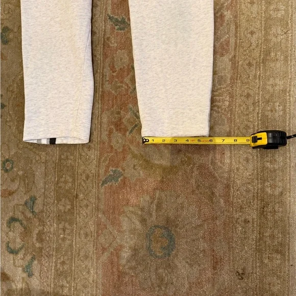 J. Crew Stylish Light Grey Joggers with Black Stripes, size M - Picture 6 of 10